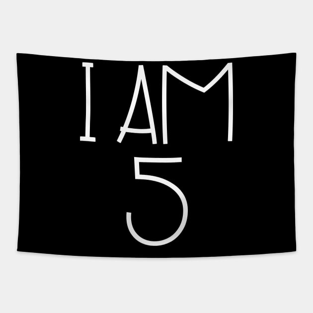 I Am 5 Tapestry by HobbyAndArt