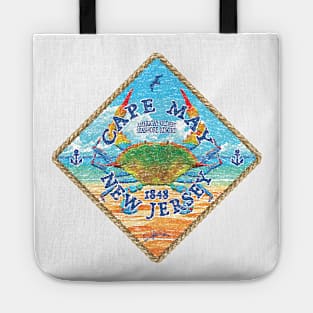 Cape May, New Jersey, Blue Crab on Beach Tote