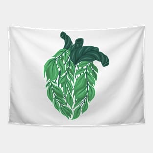 Leafy heart Tapestry