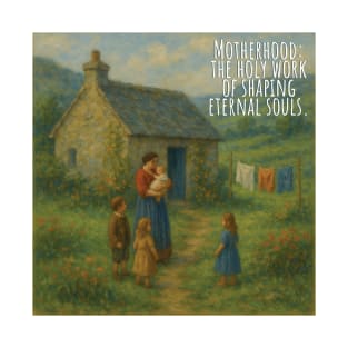Motherhood: The holy work of shaping souls T-Shirt