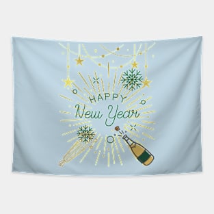 Happy New Year Tapestry