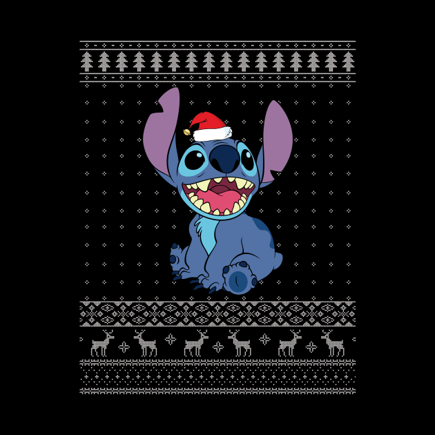 Lilo And Stitch Christmas Knit Pattern by Bevatron
