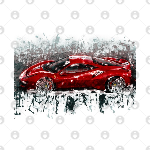 Ferrari 488 Pista by hogartharts