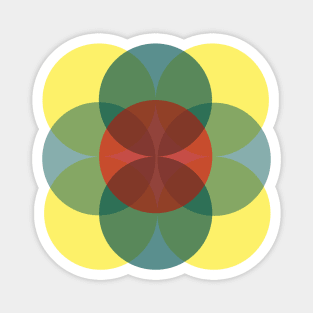 Abstract Circles Magnet