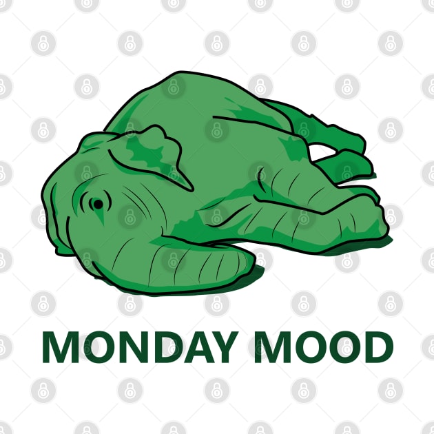 Monday mood of a green elephant by Nosa rez
