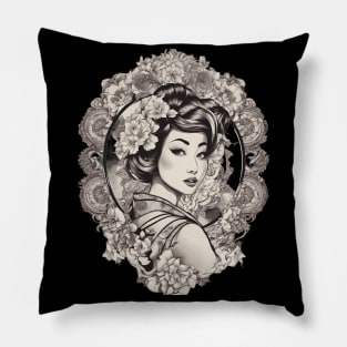 Allure and Charm of Asian Goddess Pillow