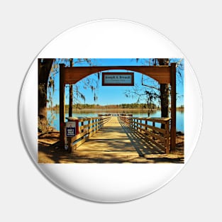 Riverfront Fishing Pier Pin