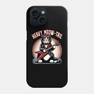 Electric Guitar Cat Pun Rock Music Funny Cat Phone Case