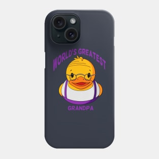 World’s Greatest Grandpa Rubber Duck Phone Case