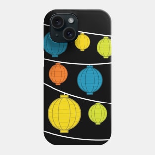 Lanterns | Blue Yellow Orange Green Phone Case