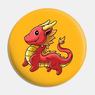 Cute Red Dragon Pin