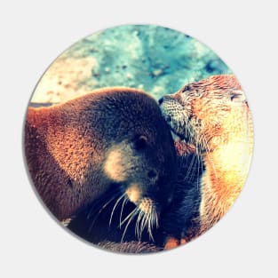 Otter love Pin