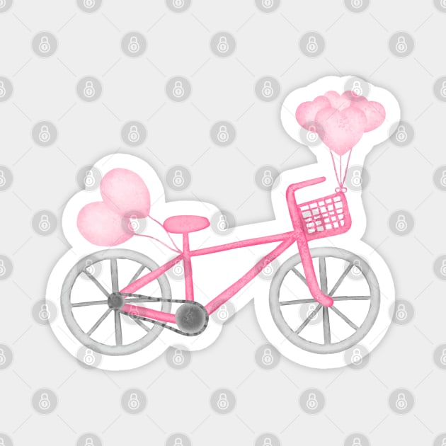 Bike Love Magnet by Aisiiyan