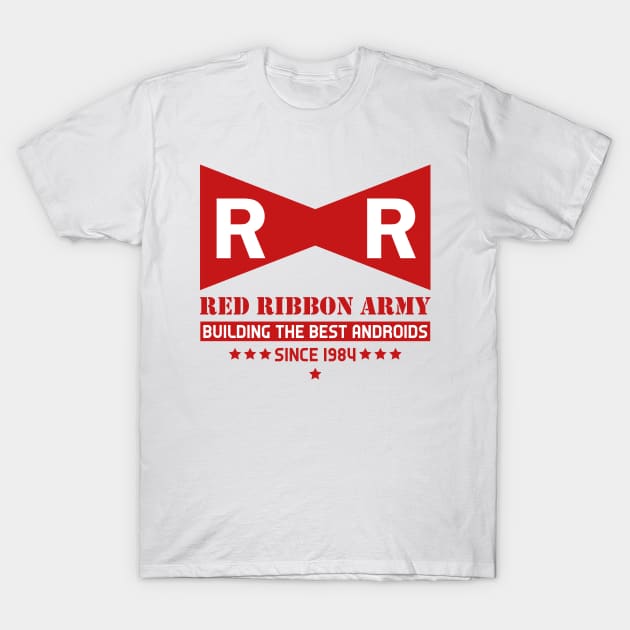 T-shirt Red Ribbon Army - Tshirt Logo Red Ribbon DBZ, Grafitee