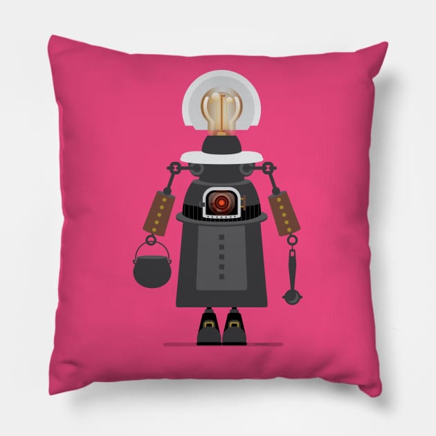 It's a Robot too, Pilgrim Pillow by DanielLiamGill