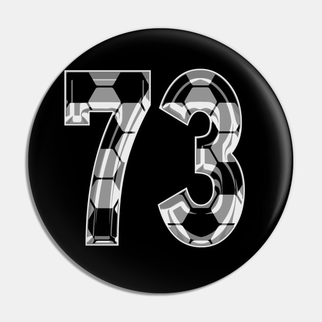 Soccer Number 73 Soccer Jersey #73 Soccer Mom Player Fan Pin by TeeCreations