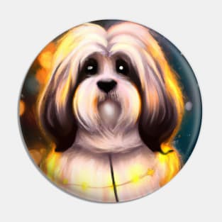 Cute Havanese Drawing Pin