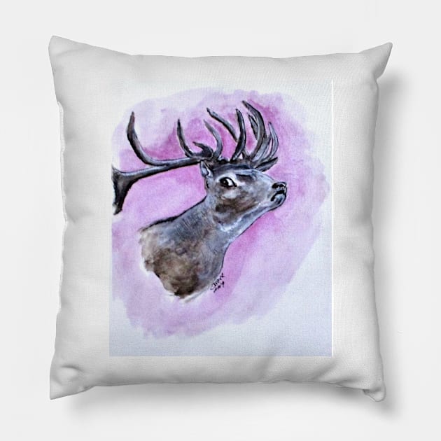 Croatian Stag Pillow by cjkell