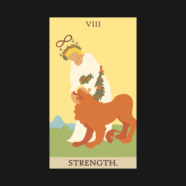 Strenght Tarot Card by wisemagpie