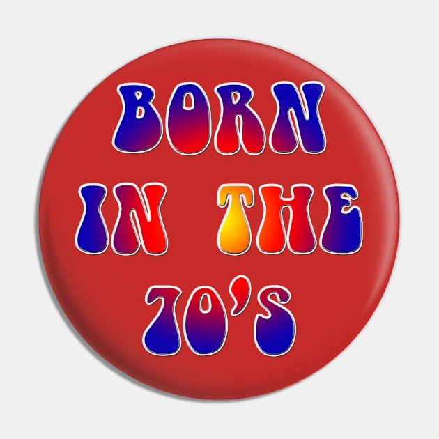 Born in the 60's Pin by Yoda