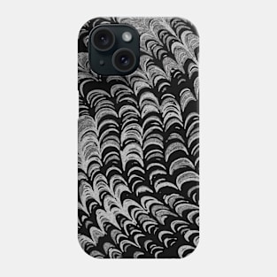 Black and white psychedelic pattern Phone Case