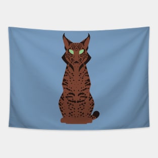 Minimalist Iberian Lynx Tapestry