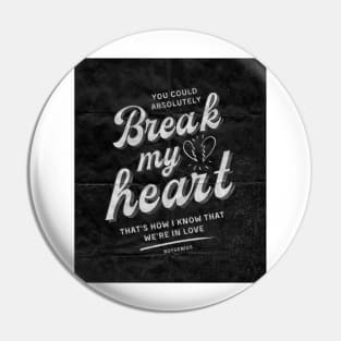 we're in love - boygenius merch art Pin