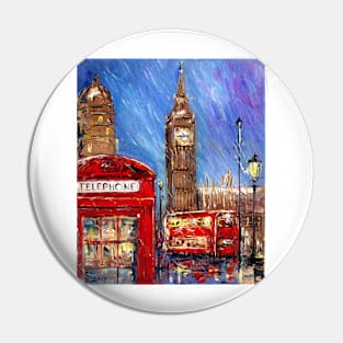 London Rain Pin