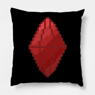 The Sims Plumbob Red Pixel Art Pillow