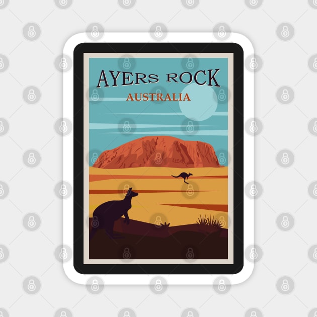 Australia - Ayers Rock Magnet by CozyCanvas