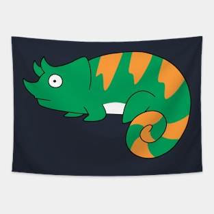 Nervous Chameleon Tapestry