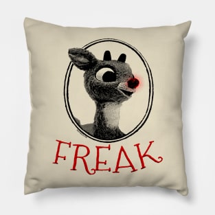 FREAK Rudolph the Red Nosed Reindeer Christmas Parody Pillow