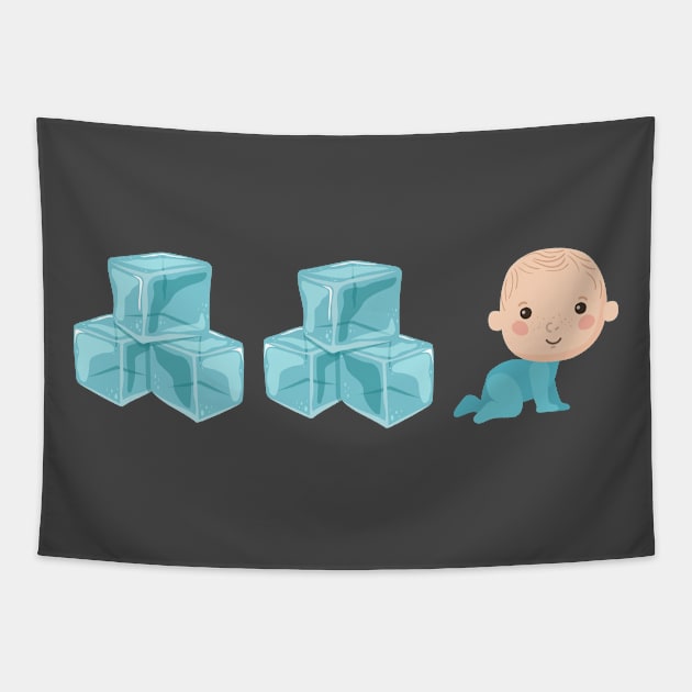 Ice Ice Baby Tapestry by Kirkham Creations