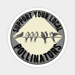 Support Bird Pollinators Magnet