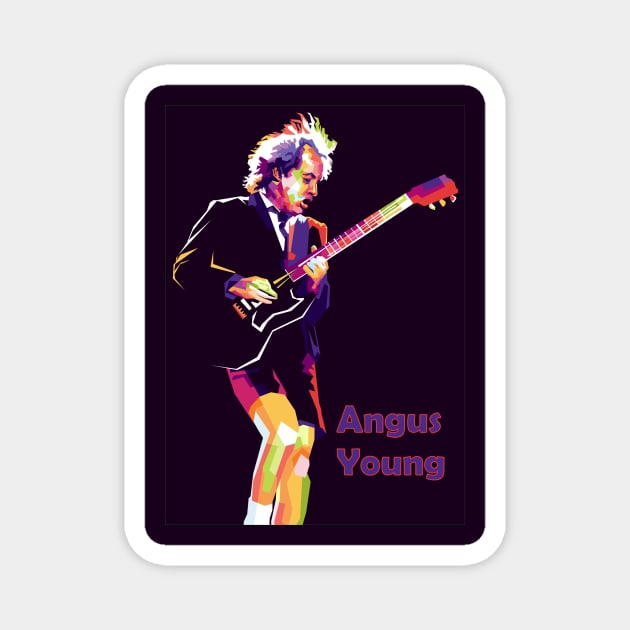 angus young played guitar Magnet by Danwpap2