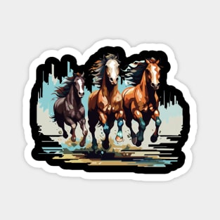 Horses running Magnet