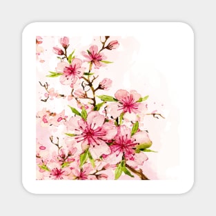 Watercolor Spring Flowers 2 Magnet