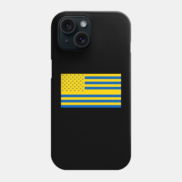 Usa and ukraine Phone Case by remixer2020