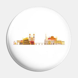 Rome Skyline Pin