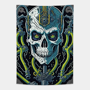 Cyborg Heads S02 D80 Tapestry