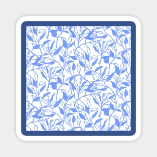 Periwinkle Blue Ferns Magnet