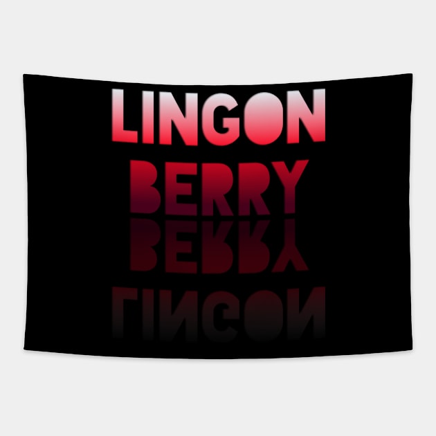 Lingonberry - Healthy Lifestyle - Foodie Food Lover - Graphic Typography Tapestry by MaystarUniverse