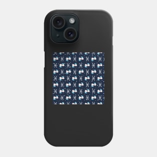 Pisces Zodiac Cat Pattern Phone Case