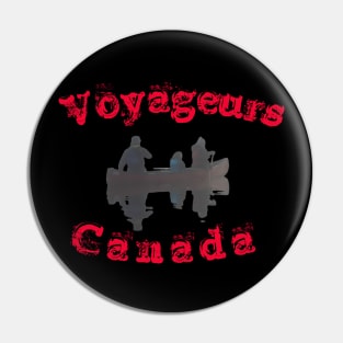 Canoeing Voyageur T-Shirt Pin