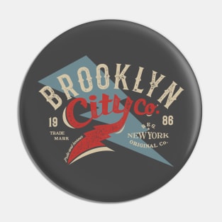 Brooklyn city co. eighties style blue ray Pin