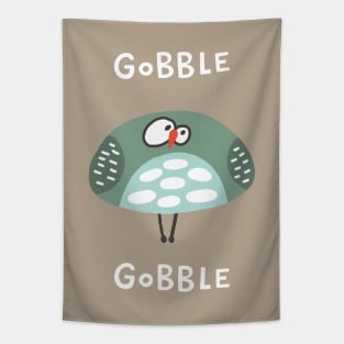 Gobble Gobble Strange Bird Tapestry