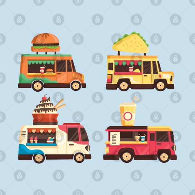 Food trucks funny by Mako Design 