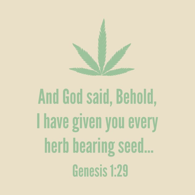 Genesis 1:29 by cannabijoy