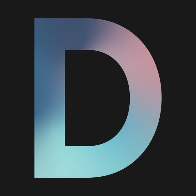 Gradient Letter D Initial Alphabet by murialbezanson