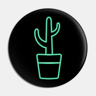 Neon cactus Pin